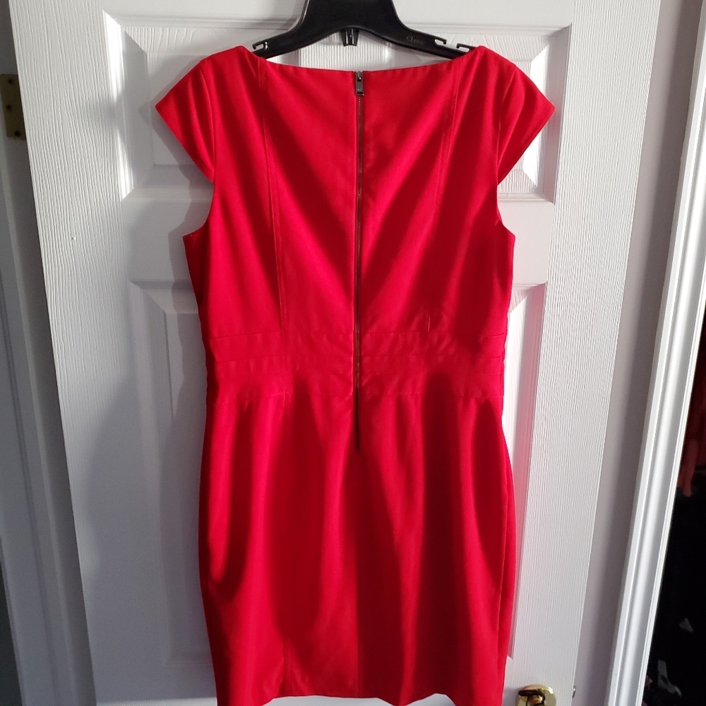 Red dress by Andrew Marc